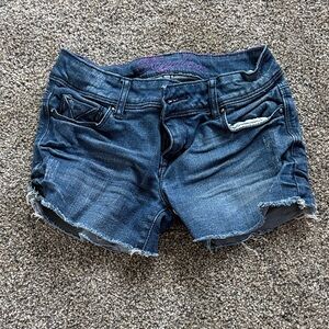 dELiA*s Taylor Dark Blue Jean Shorts